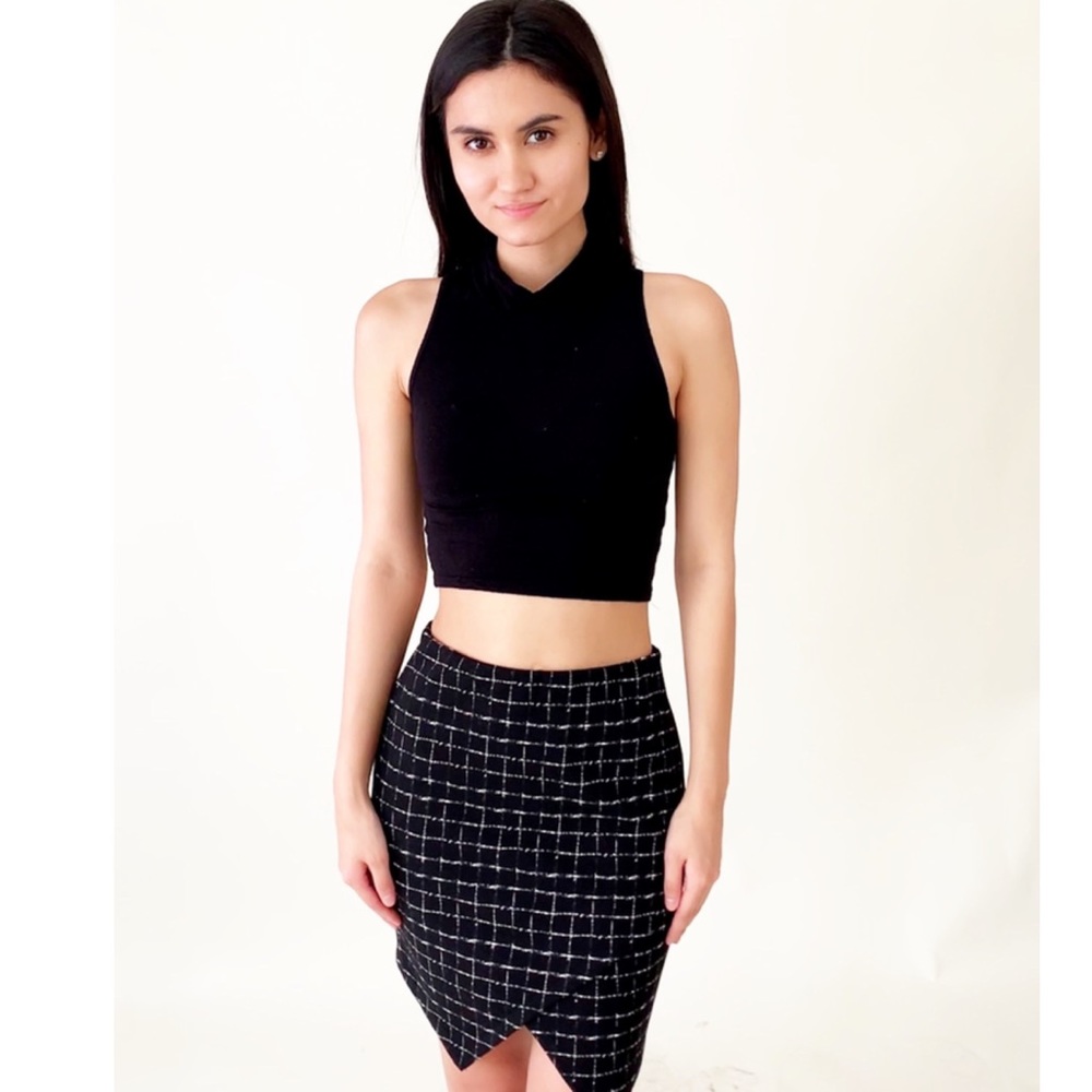 square angled skirt